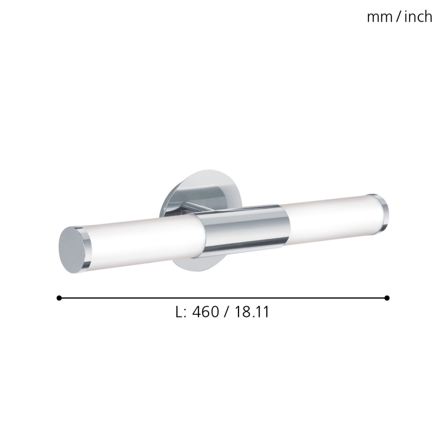 Eglo - Applique murale salle de bain 2xE14/40W/230V IP44
