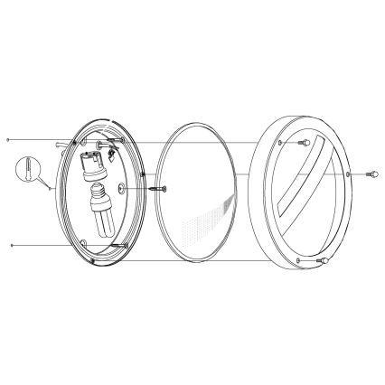 Eglo - Applique murale extérieure 1xE27/15W/230V IP44