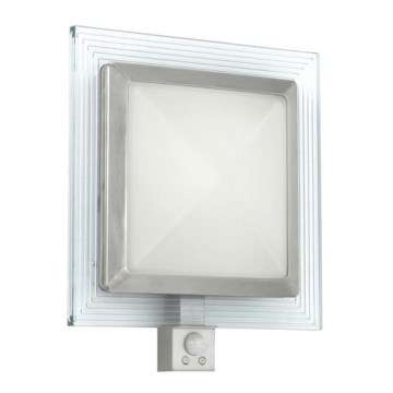 EGLO 88163 - Applique murale extérieure avec détecteur PALI 1xE27/15W + 1xLED/1,28W IP44