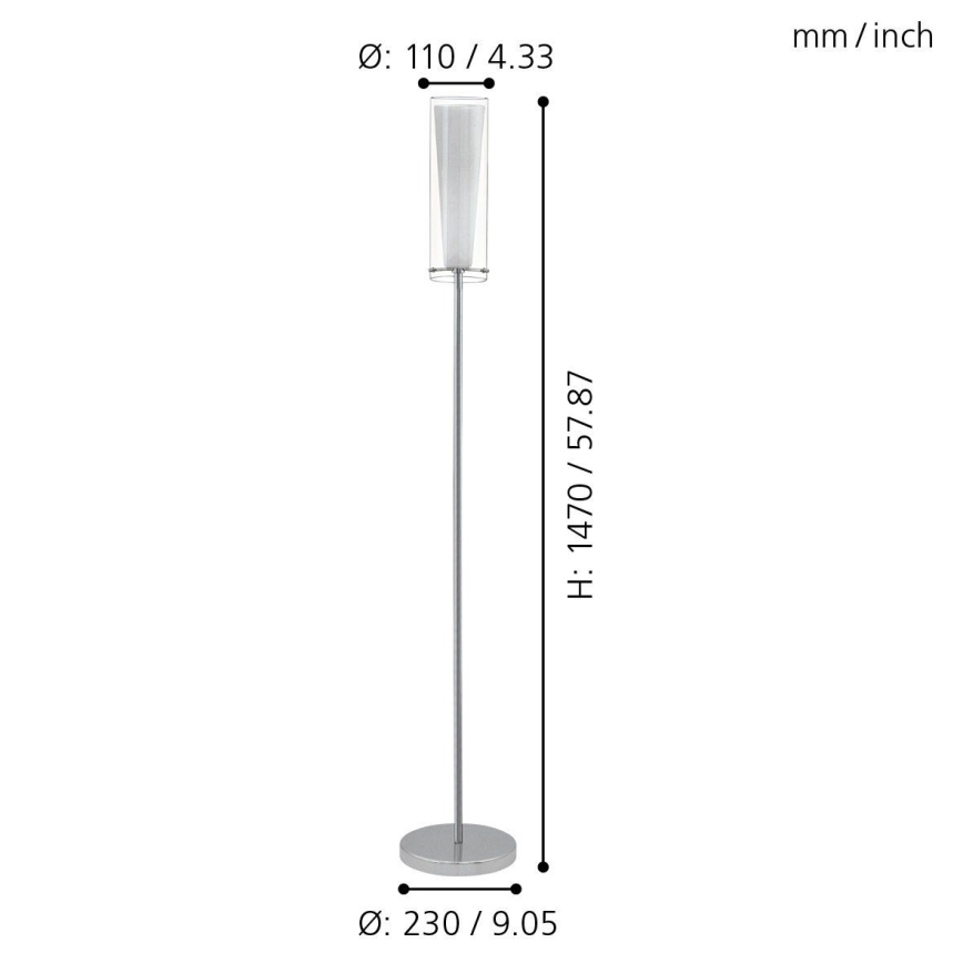 Eglo - Lampadaire 1xE27/60W