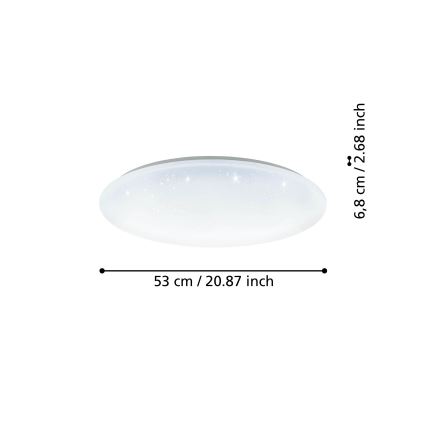 Eglo - Plafonnier à intensité variable LED/44,8W/230V 2700-6500K ZigBee