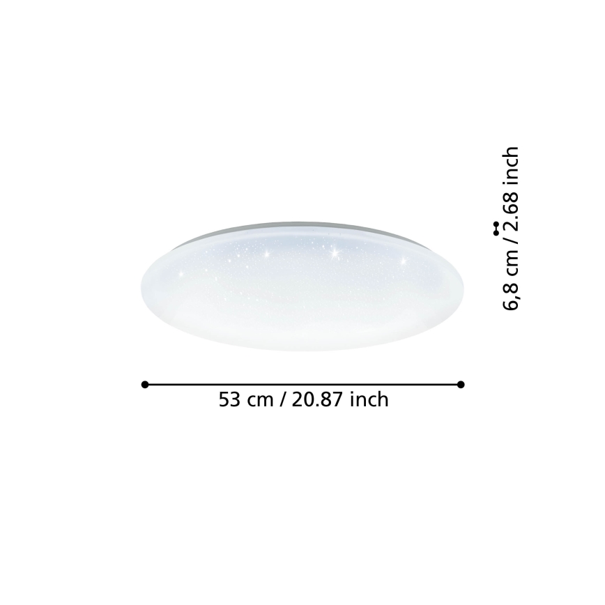 Eglo - Plafonnier à intensité variable LED/44,8W/230V 2700-6500K ZigBee