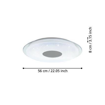 Eglo- Plafonnier à intensité variable LED/44,8W/230V 2700-6500K ZigBee