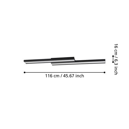 Eglo - Plafonnier à intensité variable LED RGBW LED/20,4W/230V ZigBee