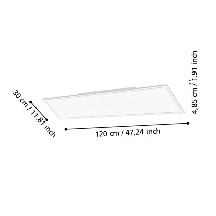 Eglo - Plafonnier à intensité variable LED/33,5W/230V blanc ZigBee