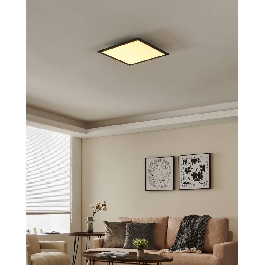 Eglo - Plafonnier à intensité variable LED/21,5W/230V noir ZigBee