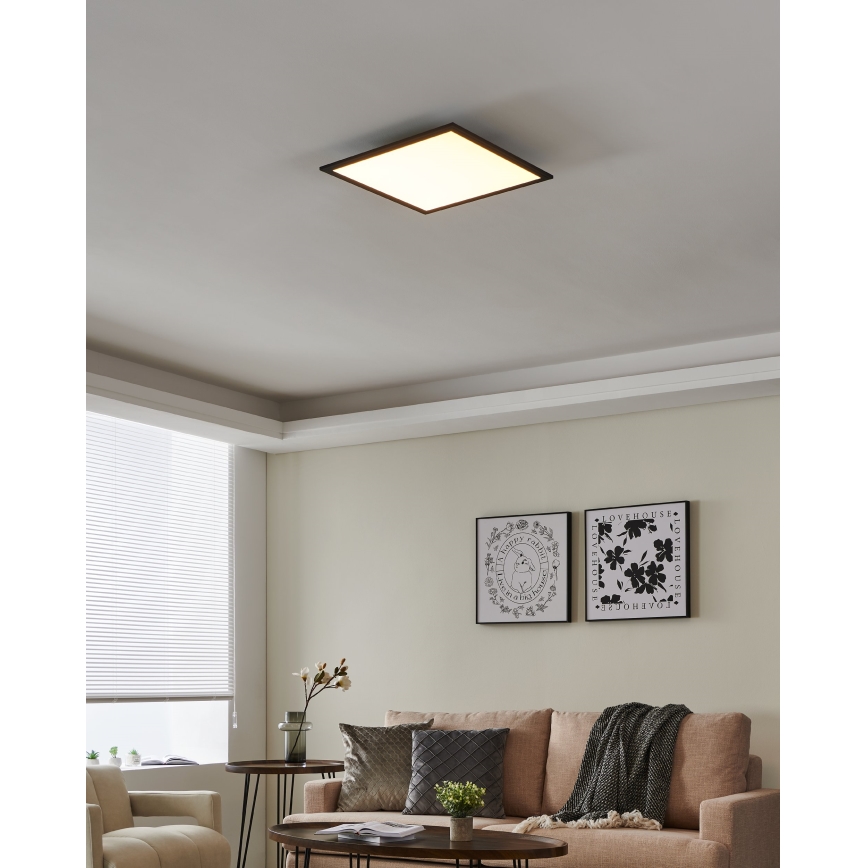 Eglo - Plafonnier à intensité variable LED/21,5W/230V noir ZigBee