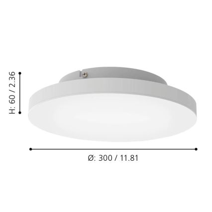 Eglo - Plafonnier à intensité variable LED RGBW LED/15,7W/230V ZigBee