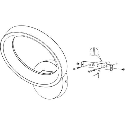 Eglo - Applique murale à intensité variable LED RGBW LED/16W/230V ZigBee