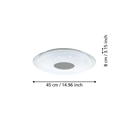 Eglo - Plafonnier à intensité variable LED/19,2W/230V ZigBee