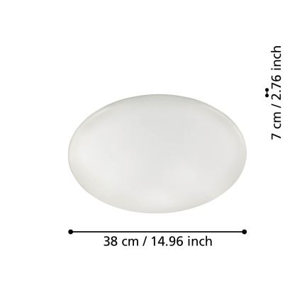 Eglo - Plafonnier à intensité variable LED/19,2W/230V ZigBee