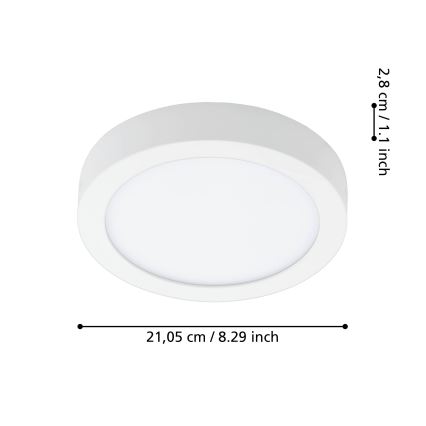 Eglo - Luminaire de sallle de bain à intensité variable LED/16,5W/230V 2700-6500K IP44 ZigBee