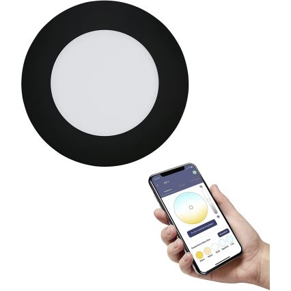 Eglo - Luminaire LED dimmable pour salle de bains LED/5,4W/230V IP44 ZigBee Ø 12 cm