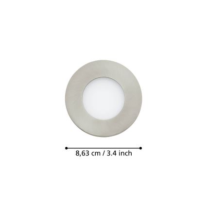 Eglo - OT 3x Luminaire de salle de bain LED à intensité variable FUEVA-Z  LED/2,8W/230V IP44