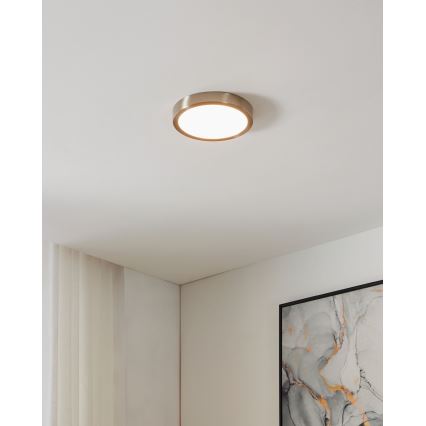 Eglo - Plafonnier LED dimmable pour salle de bains, 16,5 W / 230 V, IP44, ZigBee, Ø 21 cm