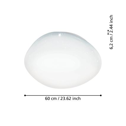 Eglo - Plafonnier à intensité variable LED RGBW LED/33W/230V ZigBee