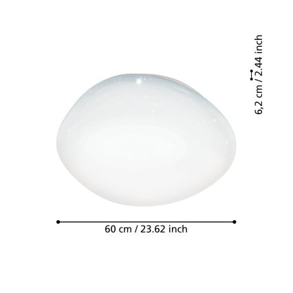 Eglo - Plafonnier LED RGBW dimmable LED/33W/230V Ø 60 cm