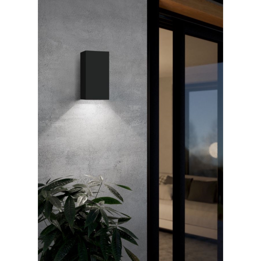 Eglo - Applique murale d'extérieur LED RVB à intensité variable 2xGU10/5W/230V IP55 2700-6500K