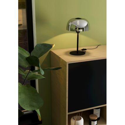 Eglo - Lampe de table 1xE27/40W/230V noir/gris