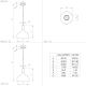 Eglo  - Suspension filaire 1xE27/40W/230V diam. 40 cm