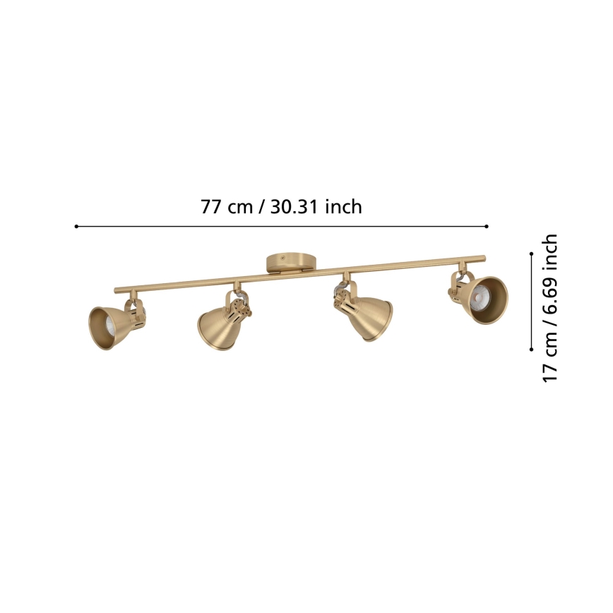 Eglo - Spot LED 4xGU10/3W/230V