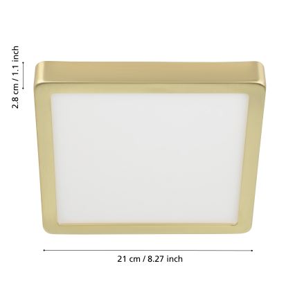 Eglo - Plafonnier LED/17W/230V 21x21 cm