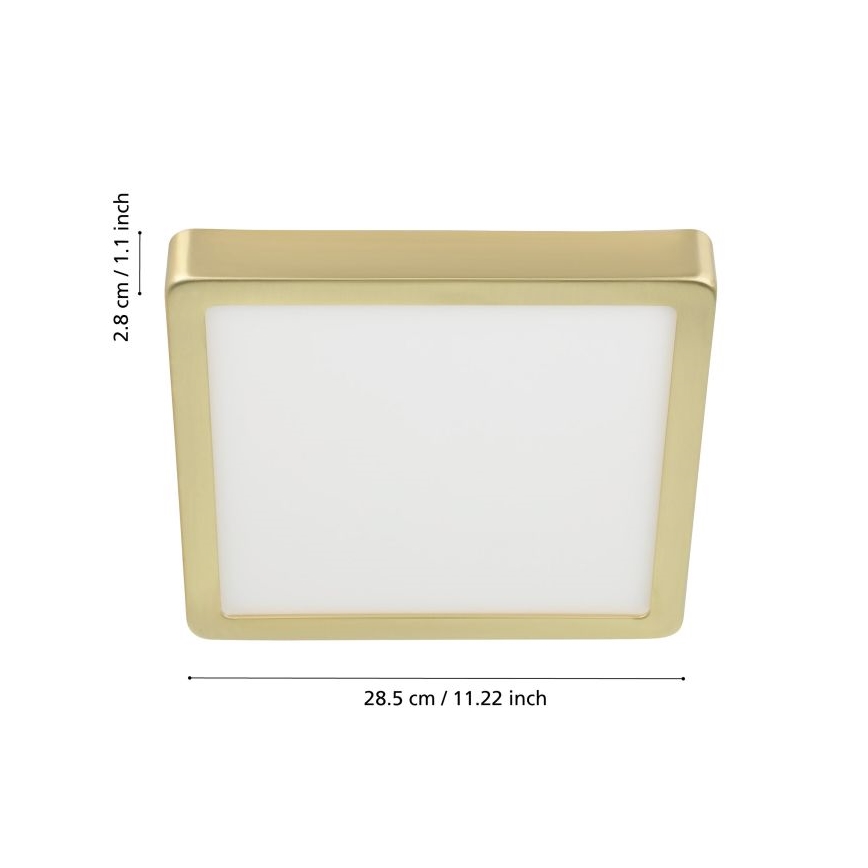 Eglo - Plafonnier LED/20,5W/230V 28,5x28,5 cm