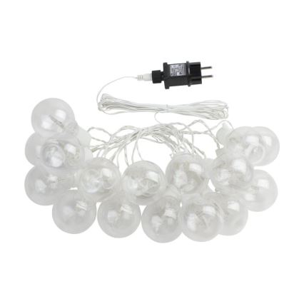 Eglo - Guirlande décorative extérieure LED 16xLED/0,064W/24V IP44 blanche