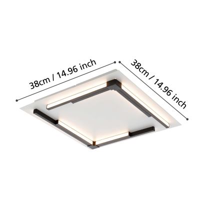 Eglo - Plafonnier à intensité variable LED/25W/230V