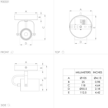 Eglo - Spot LED 1xGU10/3W/230V