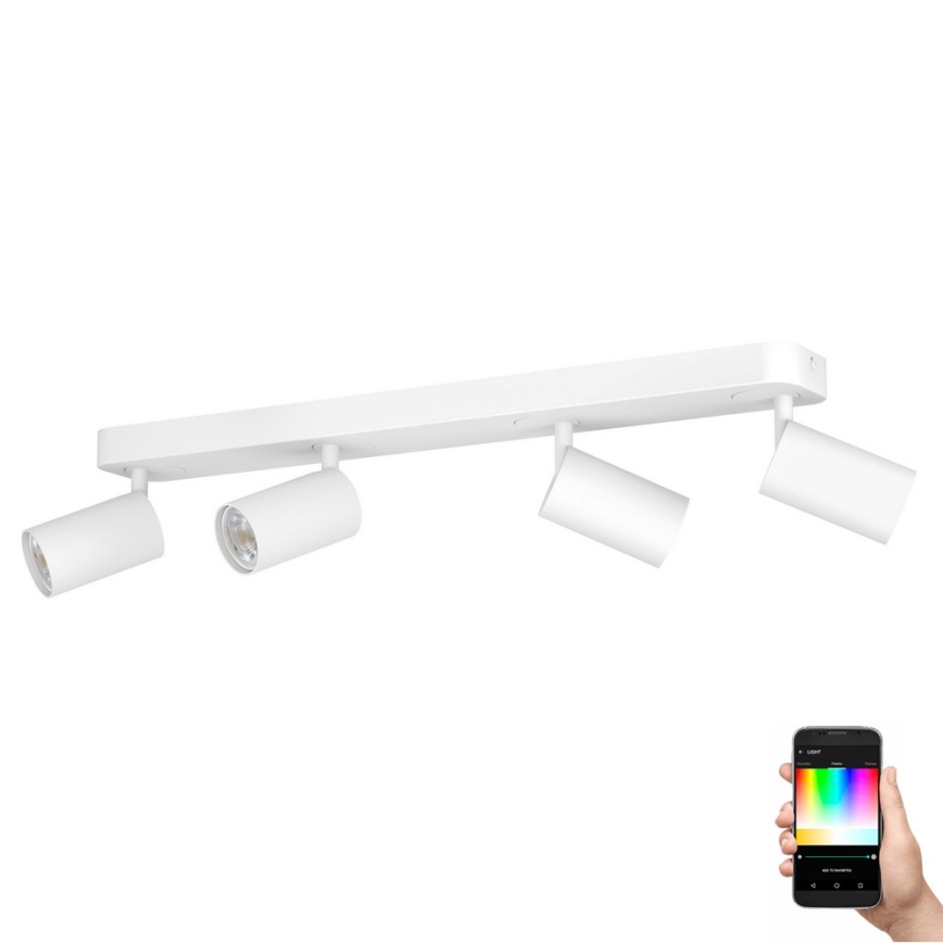 Eglo - Spot LED RGBW à intensité variable 4xGU10/4,9W/230V blanc