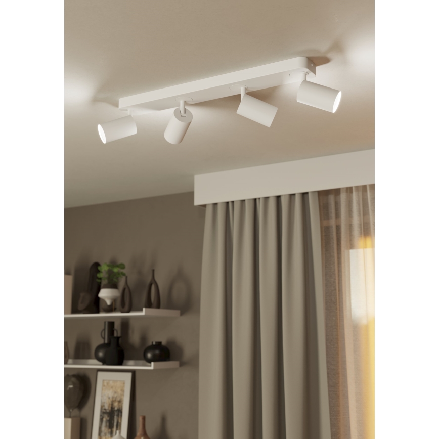 Eglo - Spot LED RGBW à intensité variable 4xGU10/4,9W/230V blanc