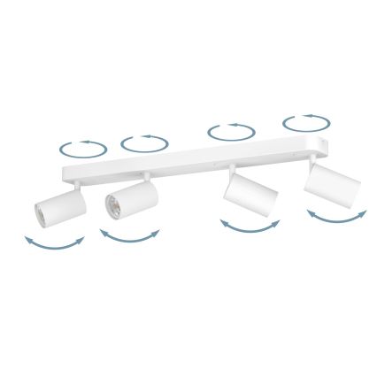 Eglo - Spot LED RGBW à intensité variable 4xGU10/4,9W/230V blanc