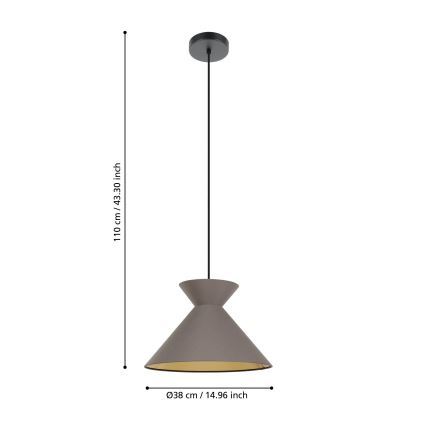 Eglo - Suspension filaire 1xE27/40W/230V