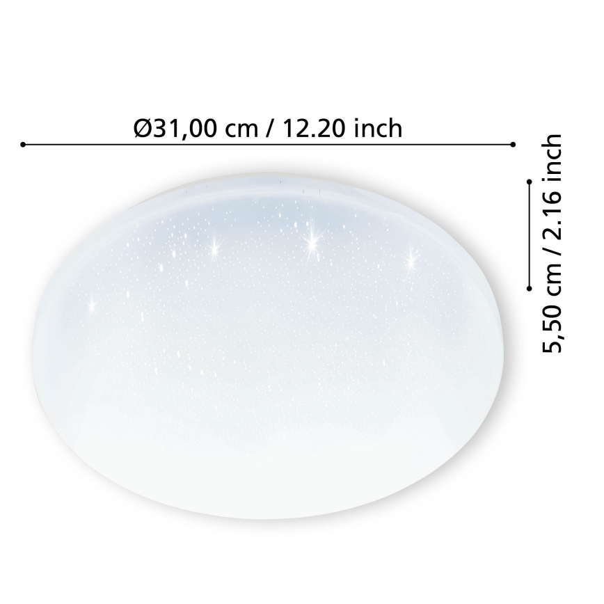 Eglo - Plafonnier LED salle de bain LED/18W/230V IP44