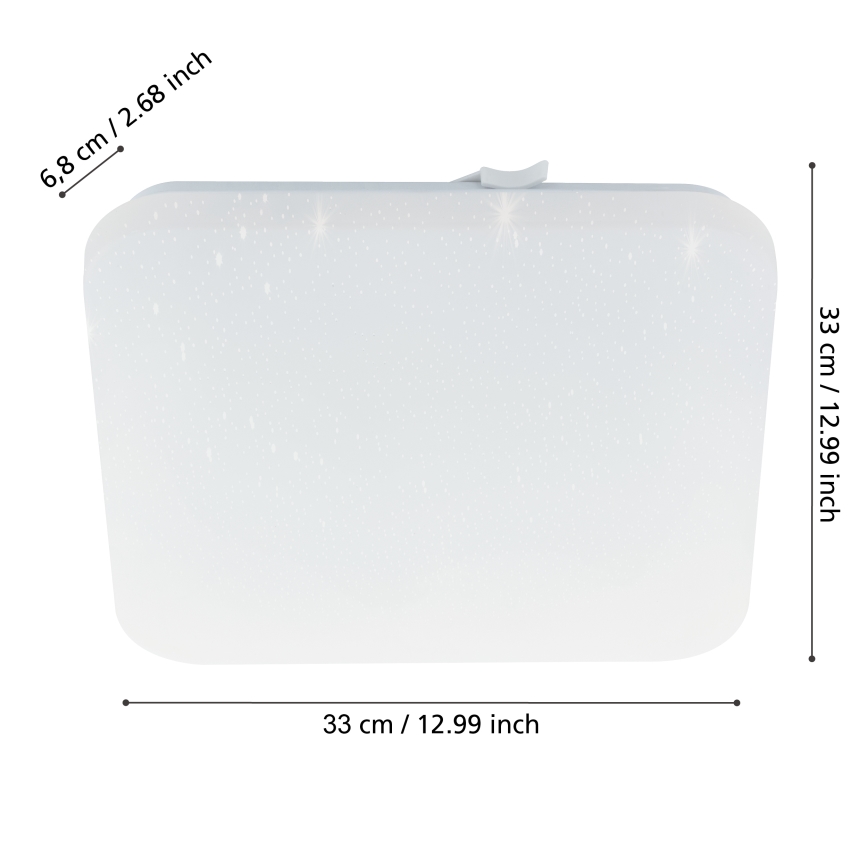 Eglo - Plafonnier salle de bain LED/14,6W/230V IP44