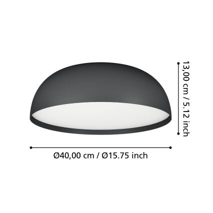 Eglo - Plafonier RGBW à intensité variable 3xLED/7,5W/230V 2700-6500K d. 40 cm