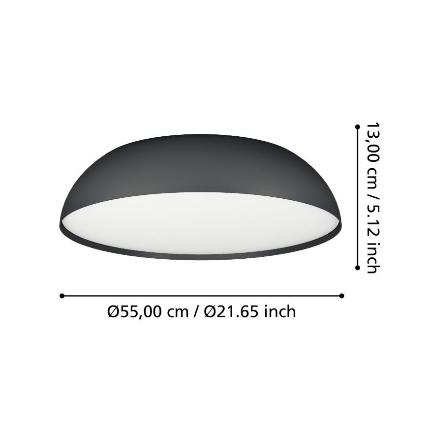 Eglo - Plafonier RGBW à intensité variable 3xLED/11W/230V 2700-6500K d. 55 cm