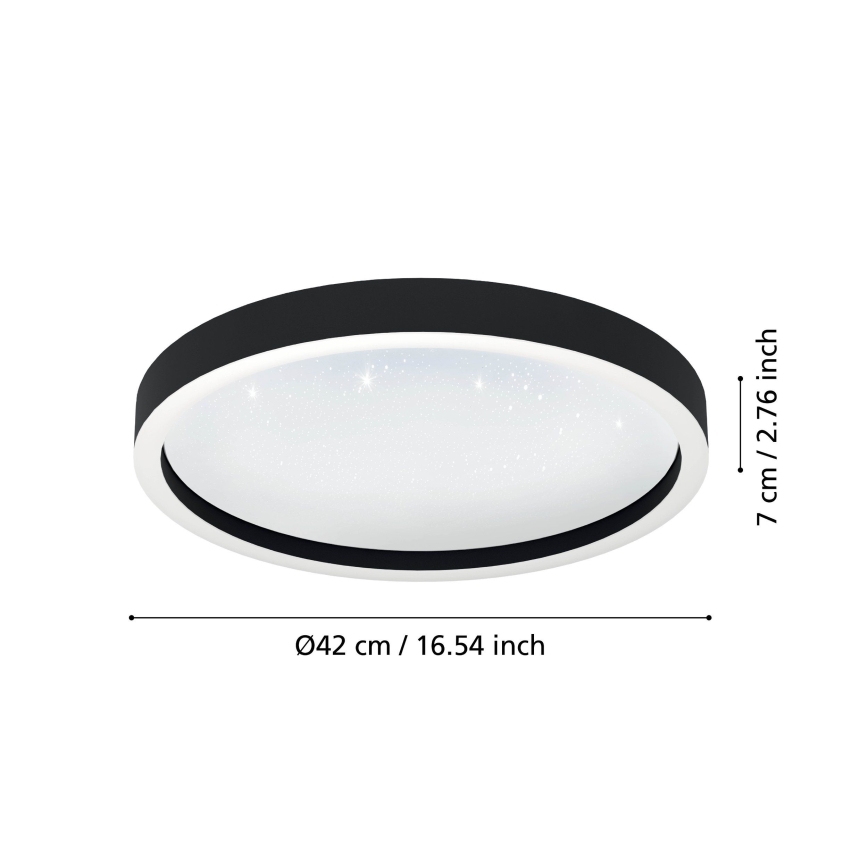 Eglo - Plafonnier LED RGBW à intensité variable LED/17,8W/230V 2700-6500K