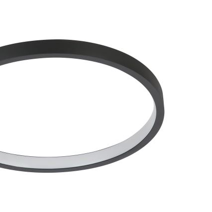 Eglo - Plafonnier LED à intensité variable GAFARES LED/15W/230V noir + Télécommande