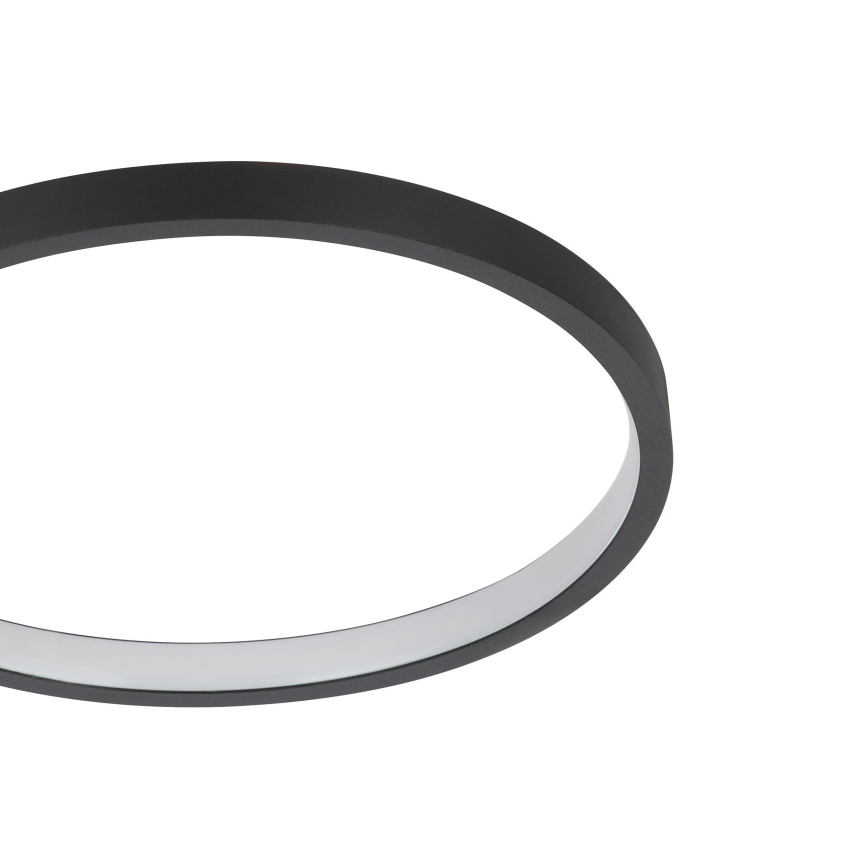 Eglo - Plafonnier LED à intensité variable GAFARES LED/15W/230V noir + Télécommande