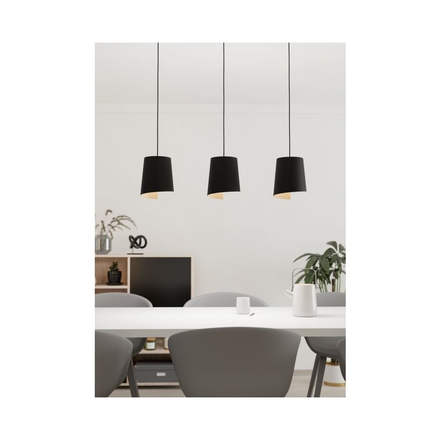 Eglo - Suspension filaire 3xE27/40W/230V