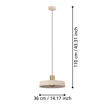 Eglo - Suspension filaire 1xE27/40W/230V