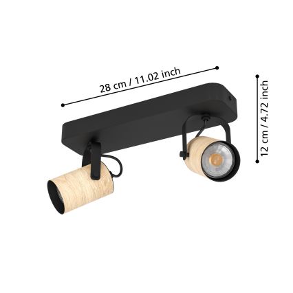 Eglo - Spot LED 2xGU10/3W/230V