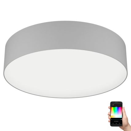 Eglo - Plafonnier LED RGBW à intensité variable LED/35W/230V 2700-6500K gris