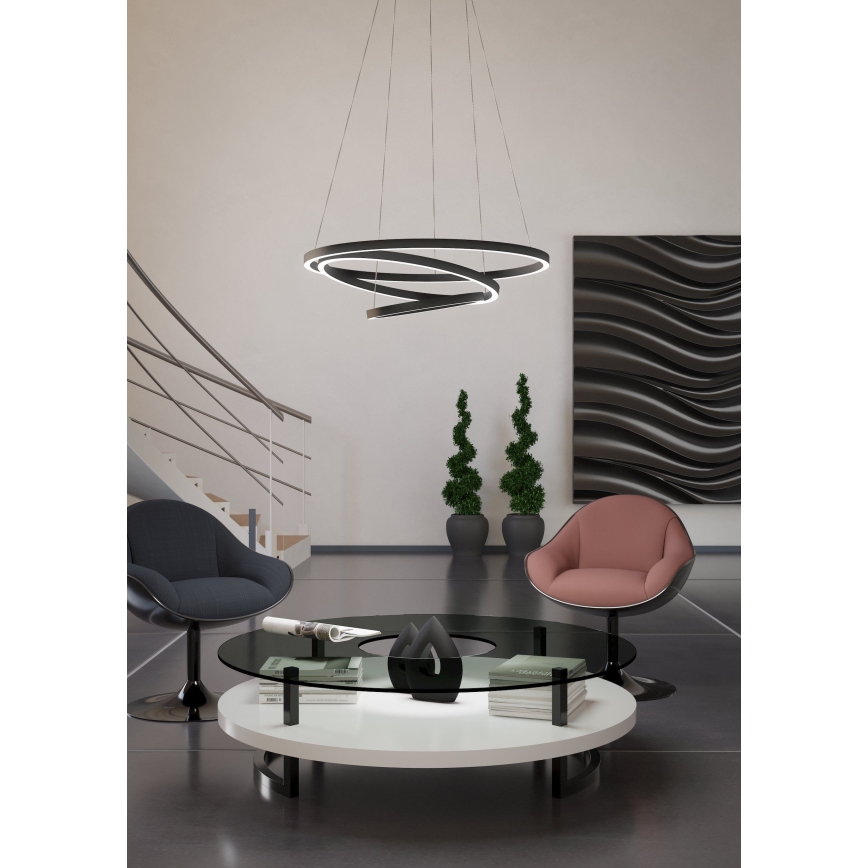 Eglo - Suspension filaire à intensité variable LED/43,2W/230V noir