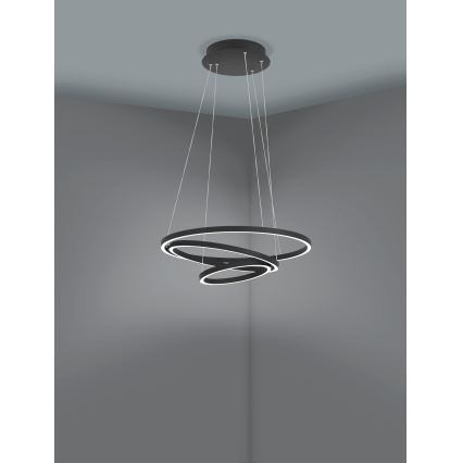 Eglo - Suspension filaire à intensité variable LED/43,2W/230V noir