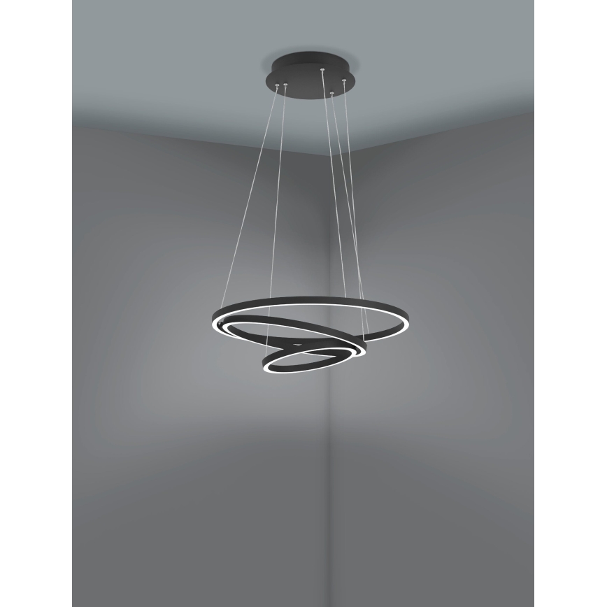 Eglo - Suspension filaire à intensité variable LED/43,2W/230V noir