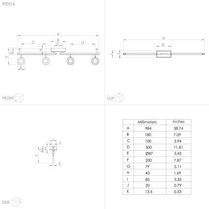 Eglo - Spot LED 4xLED/3,2W/230V + 2xLED/3,3W/230V