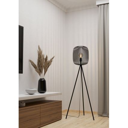 Eglo - Lampadaire 1xE27/40W/230V noir